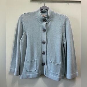 J. Jill Women’s Blue Sweater Size Medium Petite